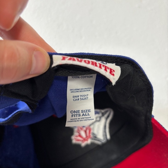 Toronto Blue Jays Baseball Hat Cotton Bright Blue - One Size Fits All - Picture 4 of 7